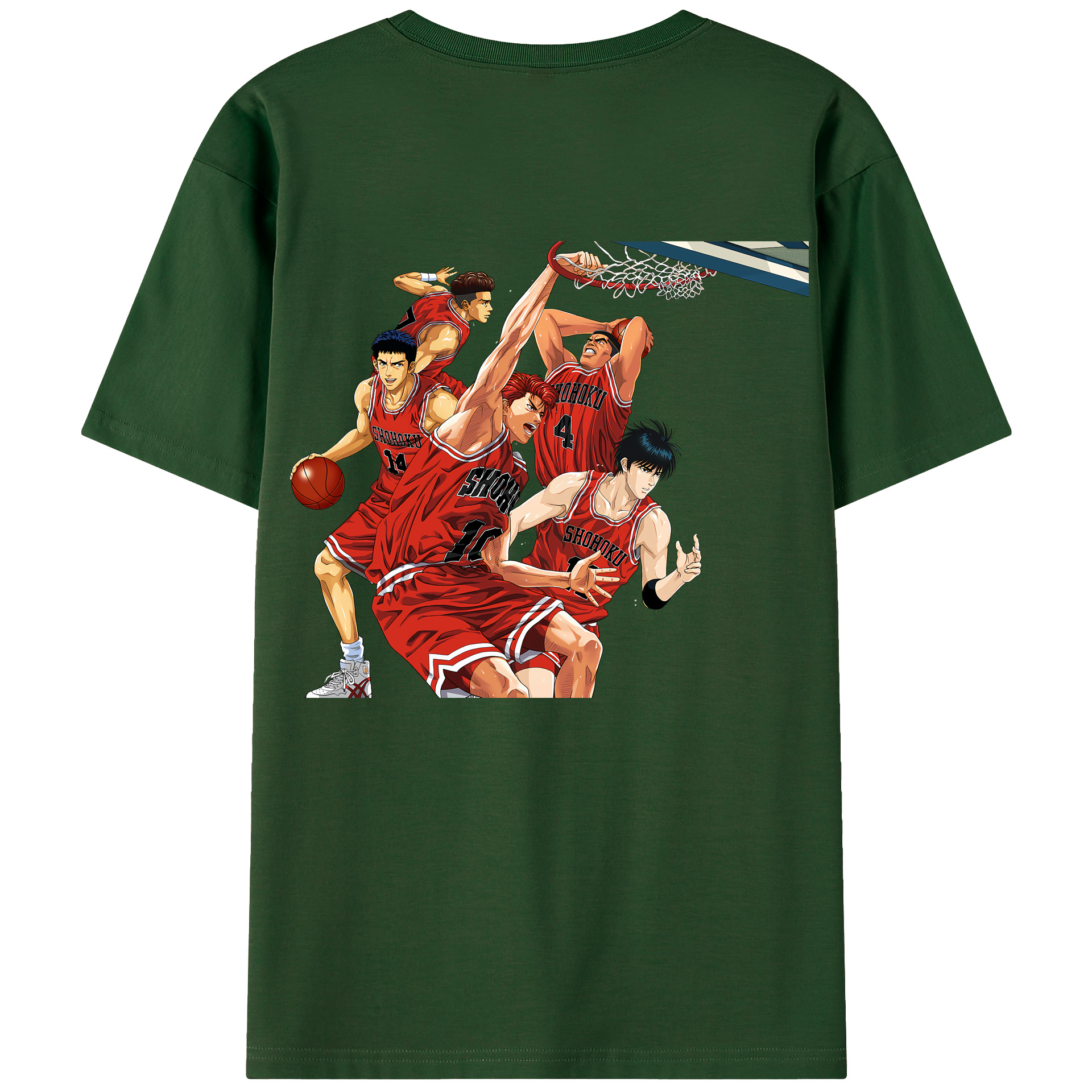 SLAM DUNK／スラムダンク 綿100％半袖Tシャツ（背面プリント）